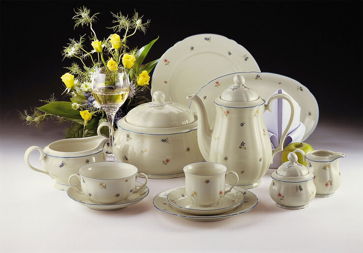 Seltmann Weiden Kaffeebecher MARIE LUISE STREUBLUME weiß/ mehrfarbig