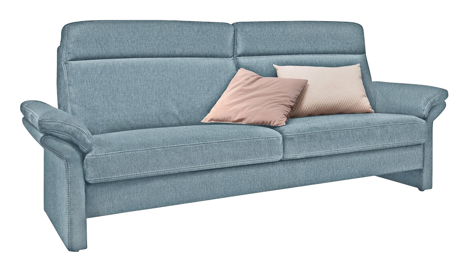 LASCONDO Sofa 3-Sitzer MAXIM I 198 cm Stoffbezug orlando lightblue