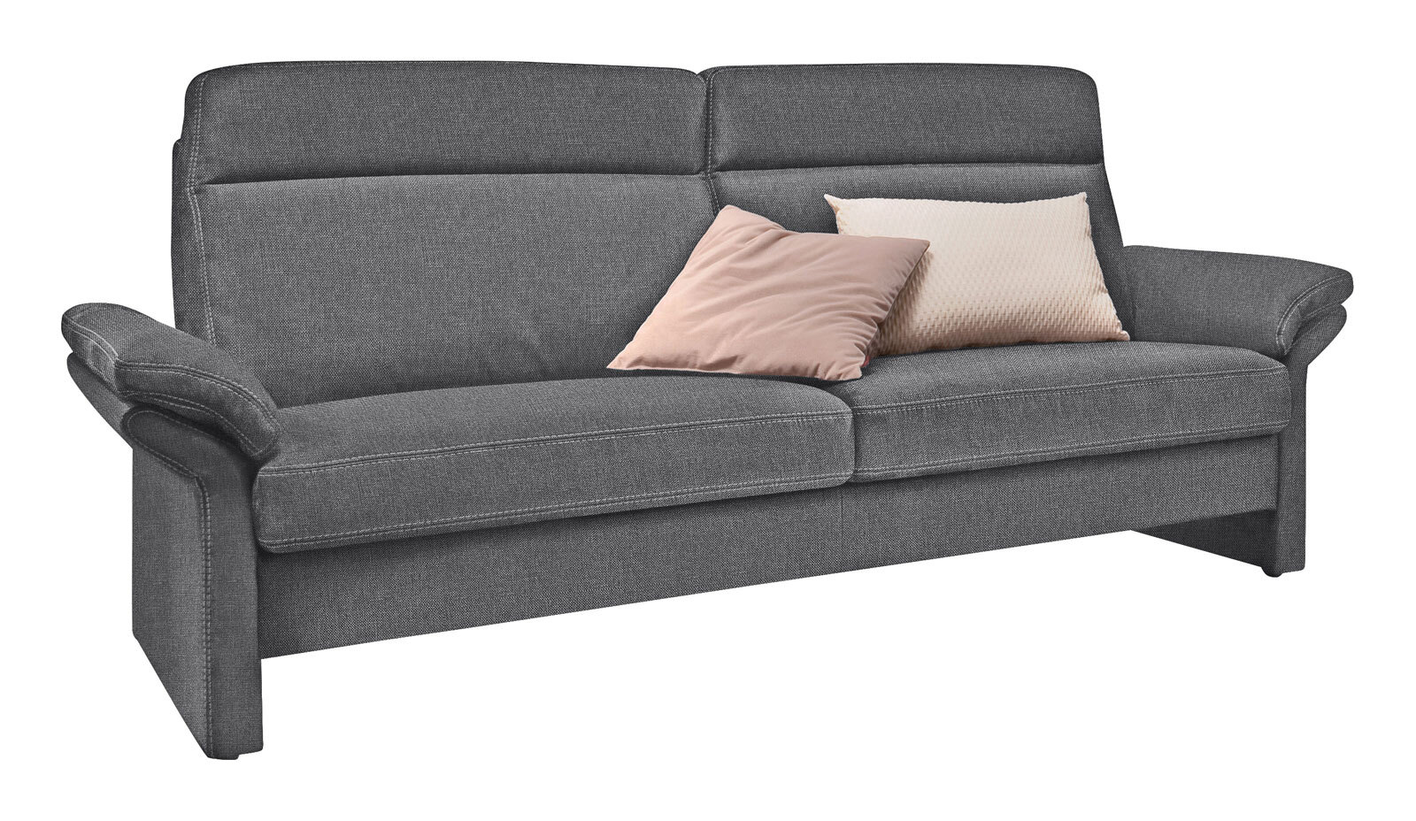 LASCONDO Sofa 3-Sitzer MAXIM I 198 cm Stoffbezug orlando darkgrey