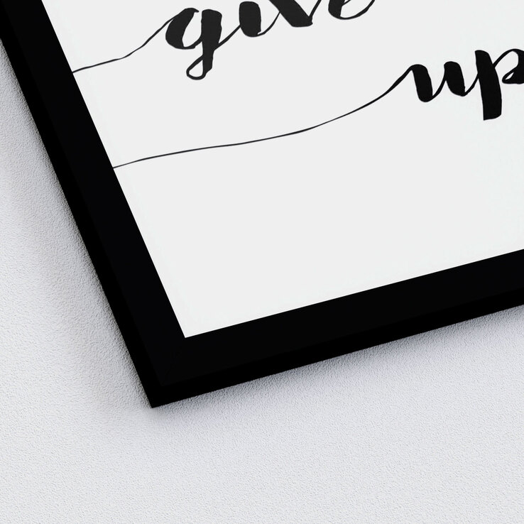 PRO ART Framed-Art Bild NEVER GIVE UP 33 x 33 cm