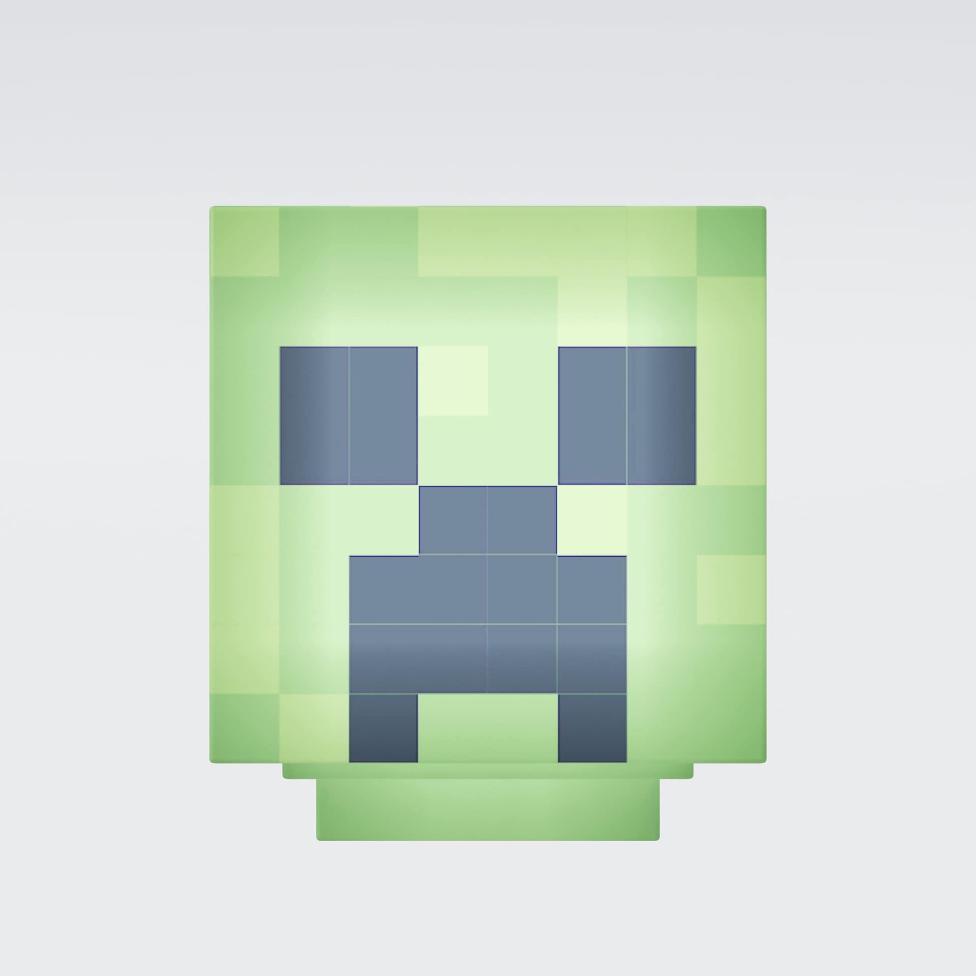 Akku LED Dekoleuchte Creeper MINECRAFT grün