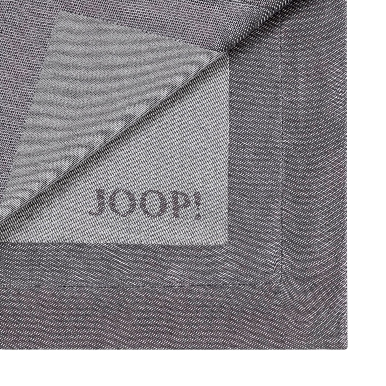 JOOP! Servietten-Set SIGNATURE 2er Set 50 x 50 cm graphitgrau