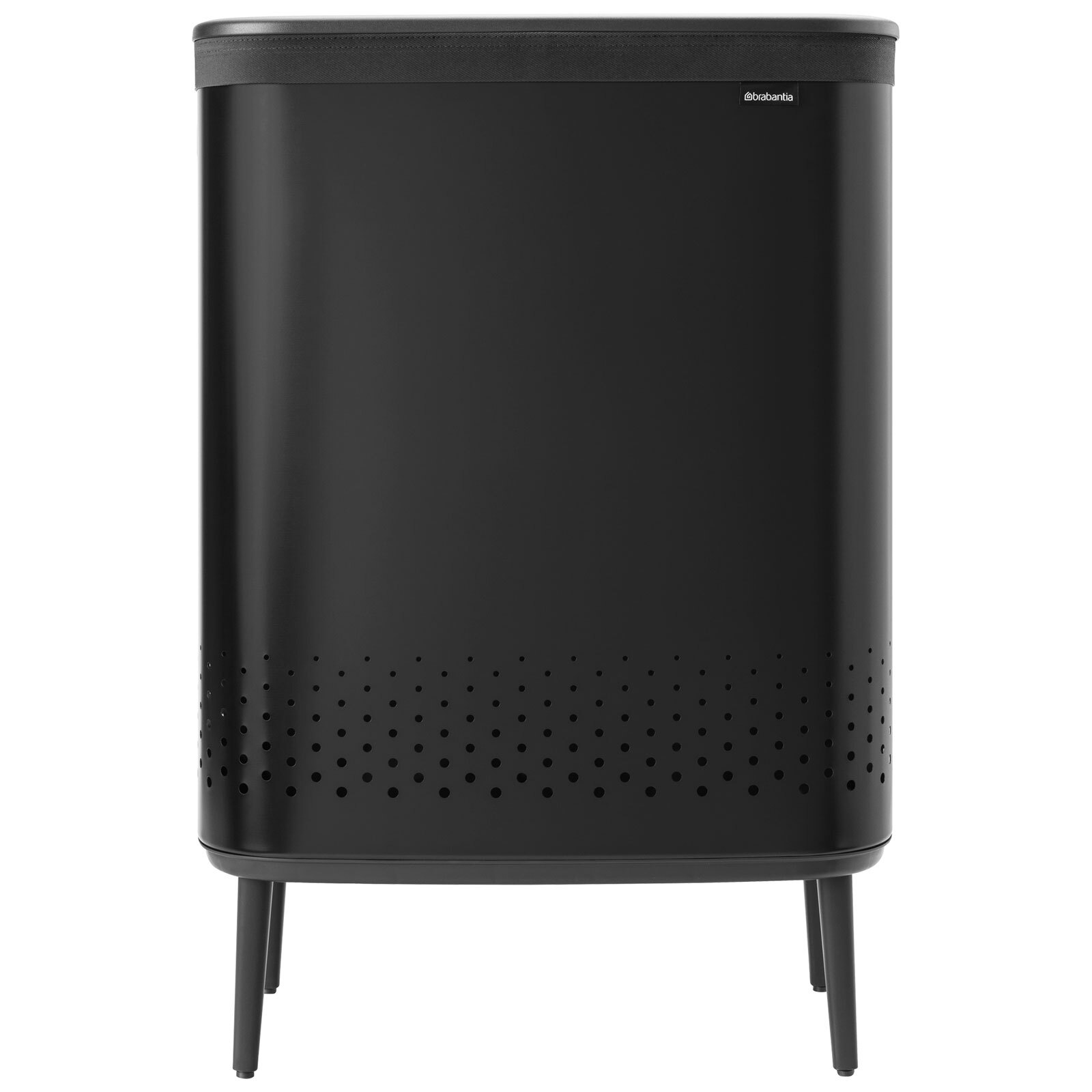 brabantia Wäschekorb BO 45 + 45 Liter schwarz