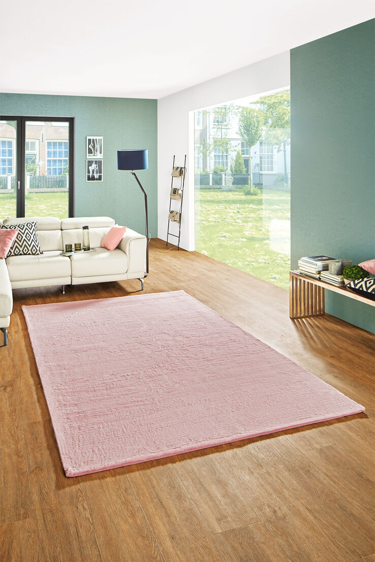 Hochflorteppich DREAM 140 x 200 cm rosa