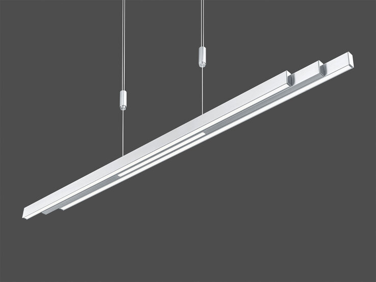 casaNOVA LED Balkenpendel LAETITIA 114-180 cm alufarbig