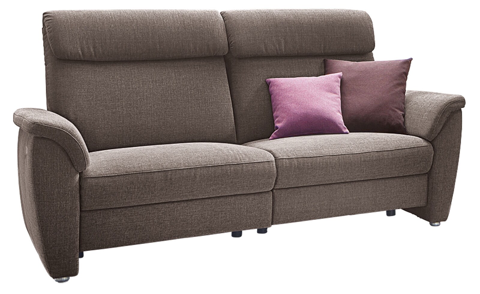 vito Sofa 2-Sitzer VOLLEY 168 x 97 cm Stoffbezug purplegrey