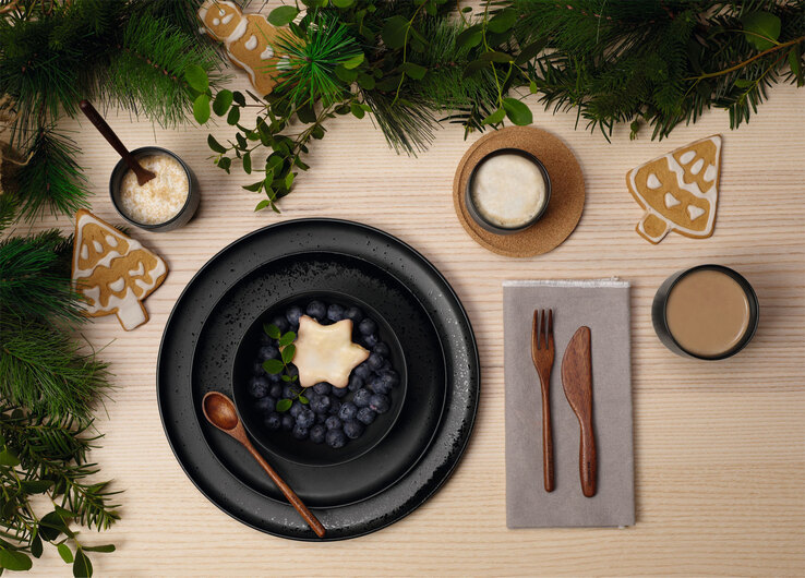 ASA Dessertteller COPPA 6er Set kuro-schwarz
