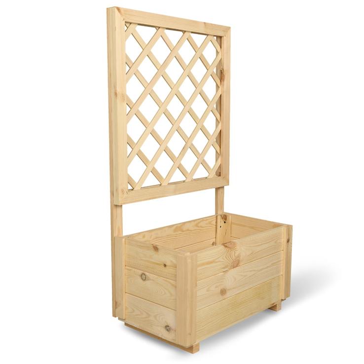 holz4home Pflanzkasten SPALIER 58 x 34 cm Kiefernholz