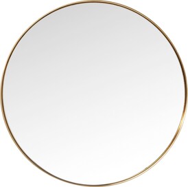 KARE DESIGN Spiegel rund CURVE 100 cm goldfarbig