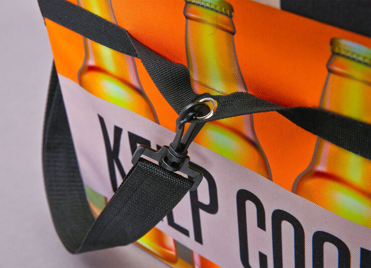 Faltkiste FANBOX II schwarz/orange/weiß
