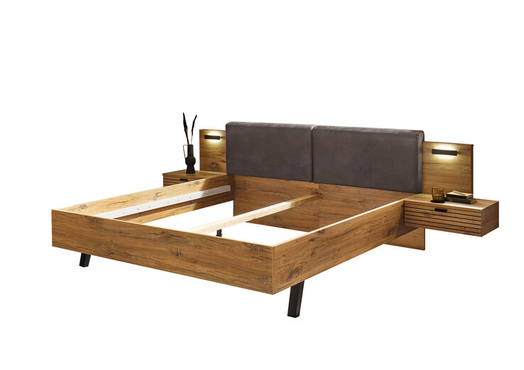 Bettanlage TRATTINO 180 x 200 cm braun/ graphit