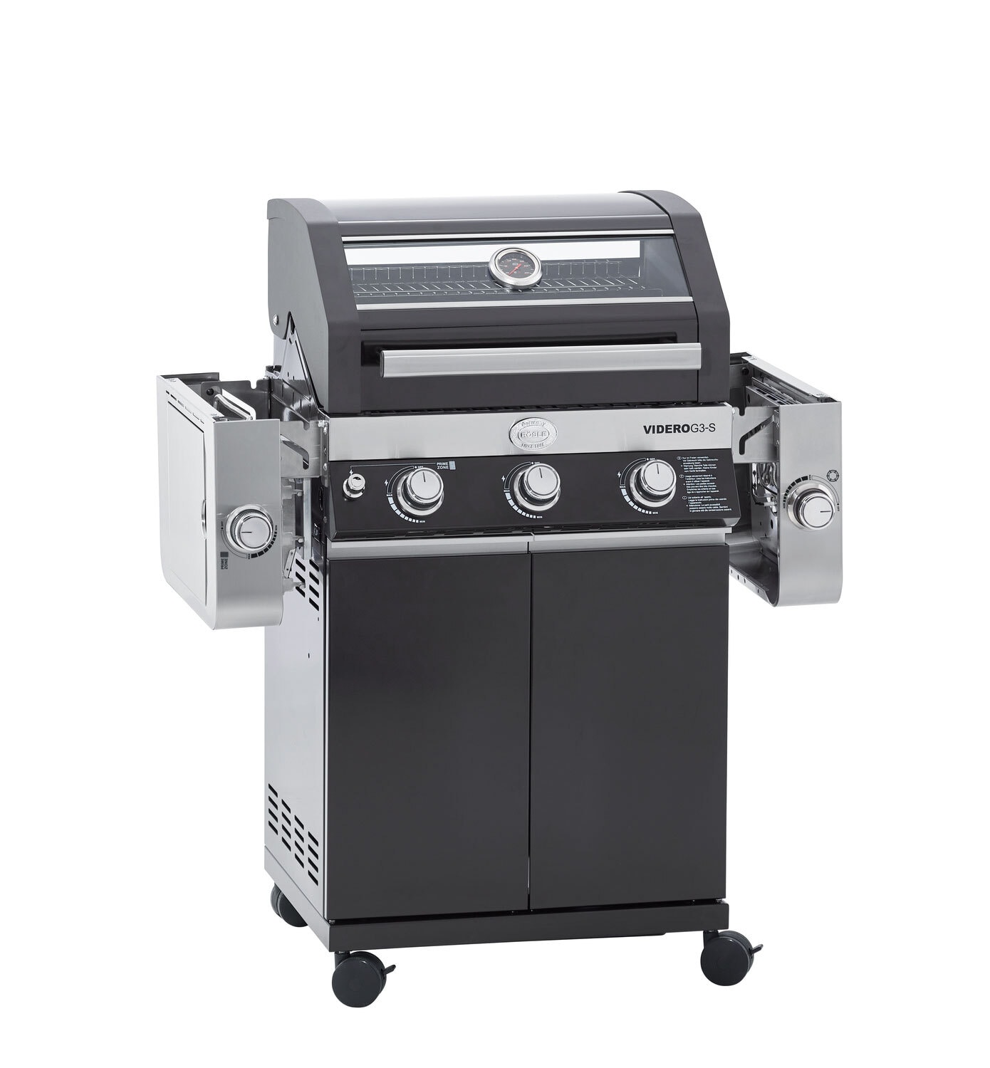 RÖSLE Gasgrill BBQ Station VIDERO G3-S Vario+ schwarz