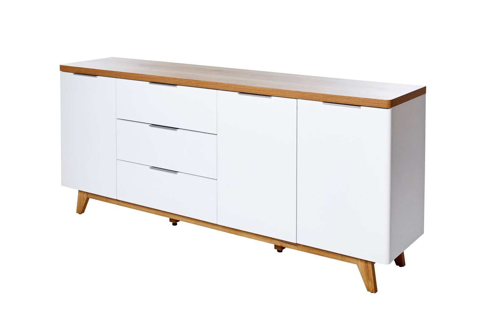 Sideboard LIBRE 180 x 77 cm Kerneiche/Weiß