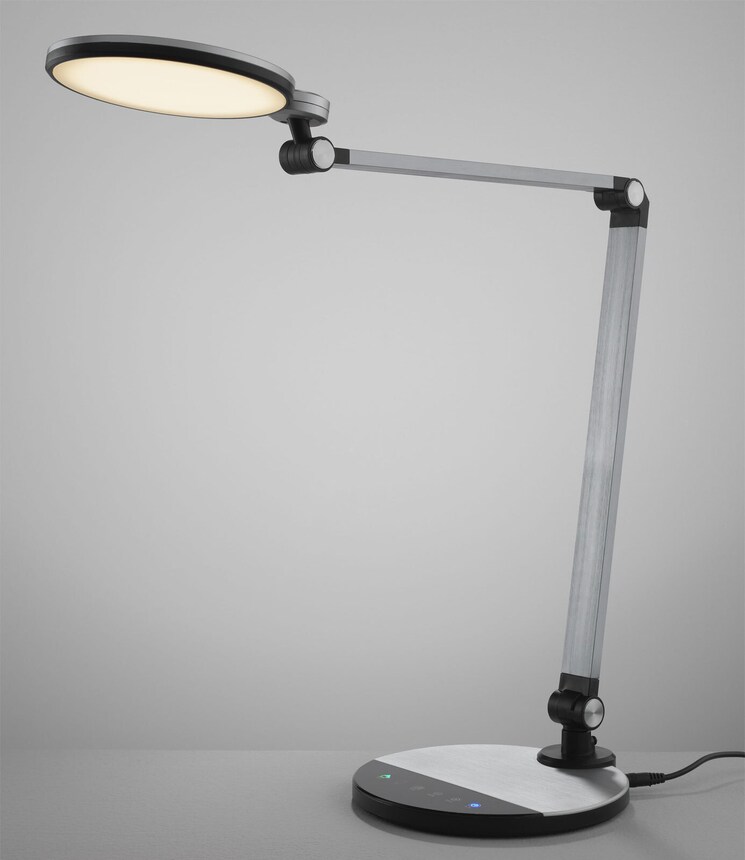 LED Schreibtischlampe EXPECT 90 cm silberfarbig/ schwarz