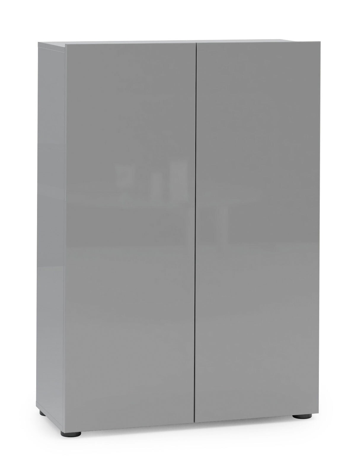 Schuhschrank VERONA 80 x 115 cm Grau Lack 