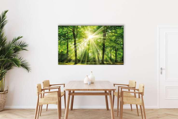 BÖNNINGHOFF Bild GRÜNER WALD 150 x 90 cm