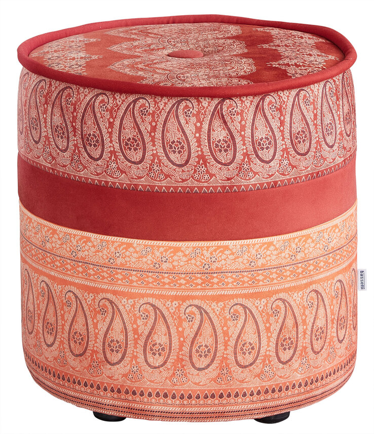 SCHRÖNO Hocker POUF TINETTO orange-rot