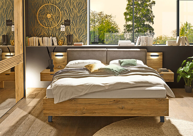 Bettanlage TRATTINO 180 x 200 cm braun/ graphit