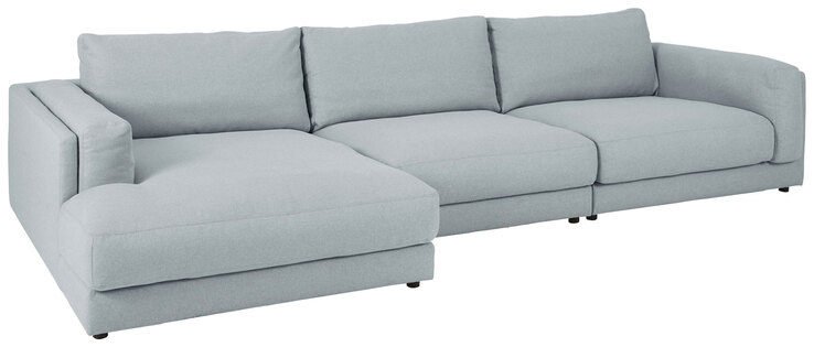 Ole Gunderson Ecksofa-Kombi LASSE III 125 x 352 cm hellgrau