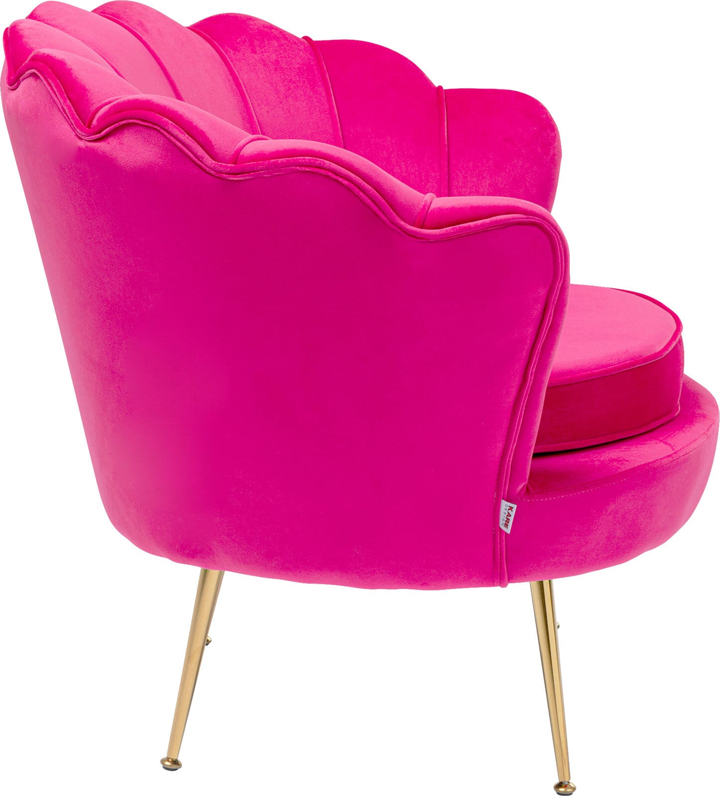 KARE DESIGN Sessel WATER LILY 78 x 96,5 cm Stoffbezug pink