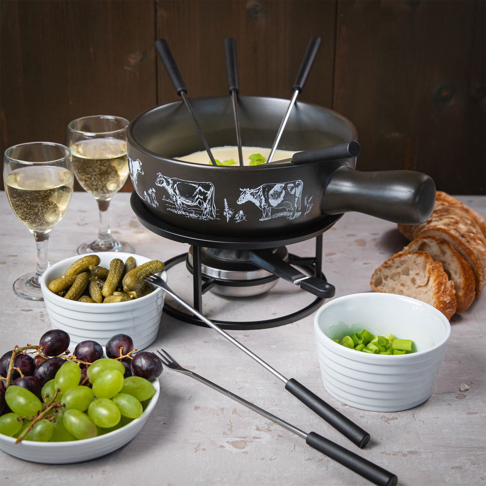 KÜCHENPROFI Käse-Fondue Set ST. GALLEN 9-teilig