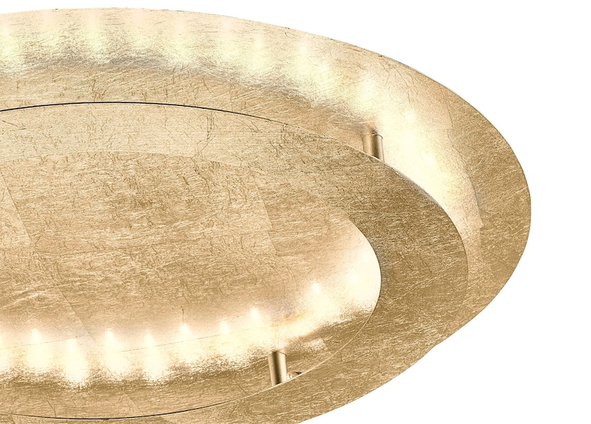 Paul Neuhaus LED Deckenlampe NEVIS 4-flg 50 cm goldfarbig