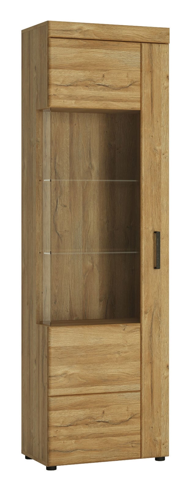 Vitrine CORTINA I 58 x 195 cm Eiche braun