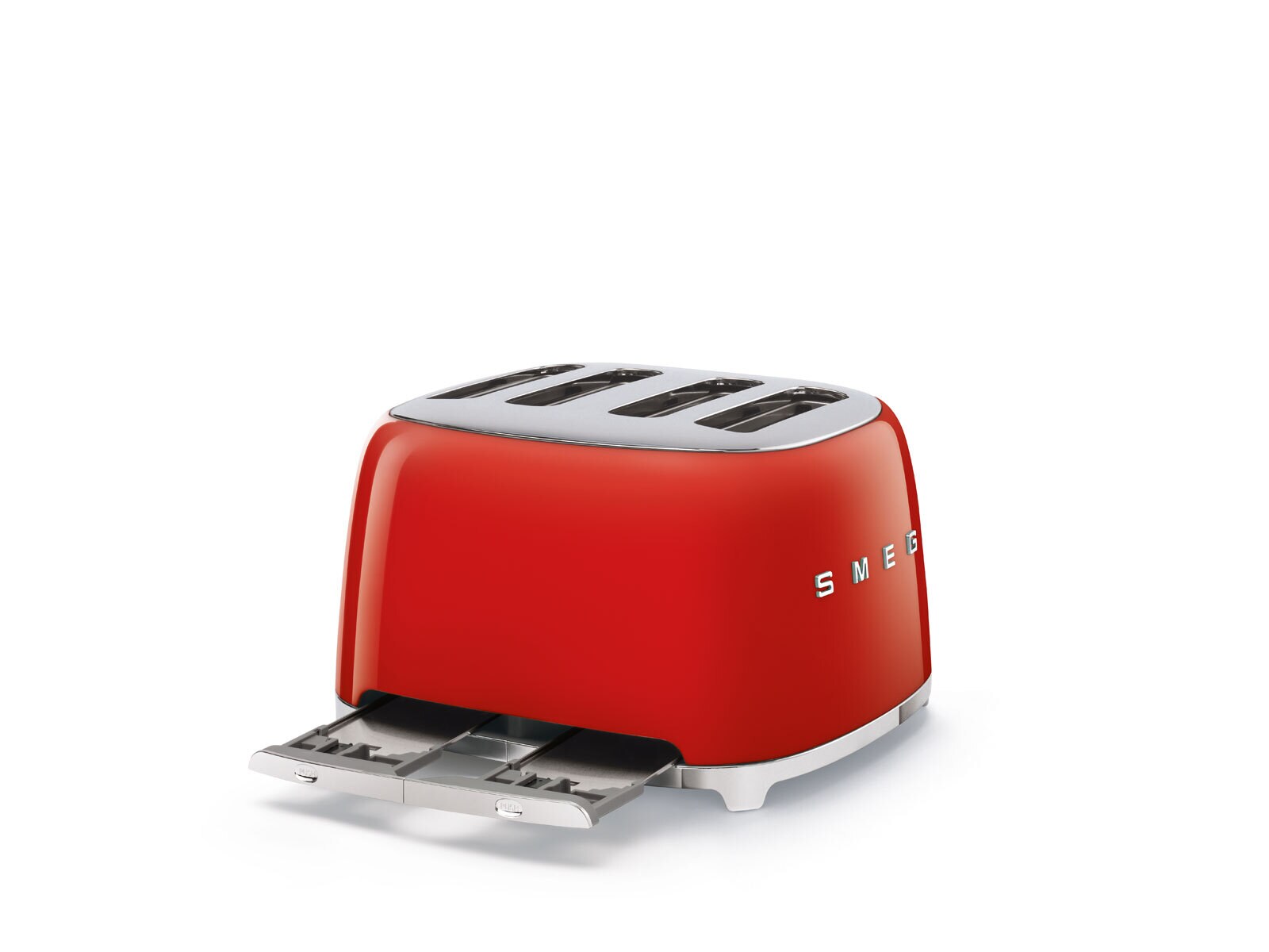 SMEG Toaster 4-Schlitz Retro rot