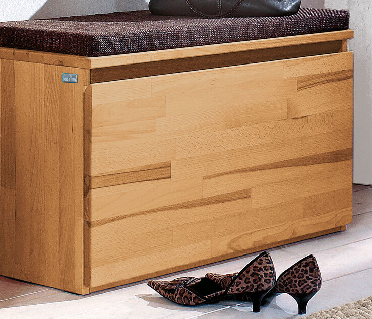VALMONDO Schuhbank POUR 80 x 46 cm Kernbuche massiv