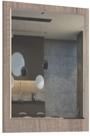 Spiegel AZUR 68 x 78 cm Eiche Nebraska dunkel/ Spiegelglas