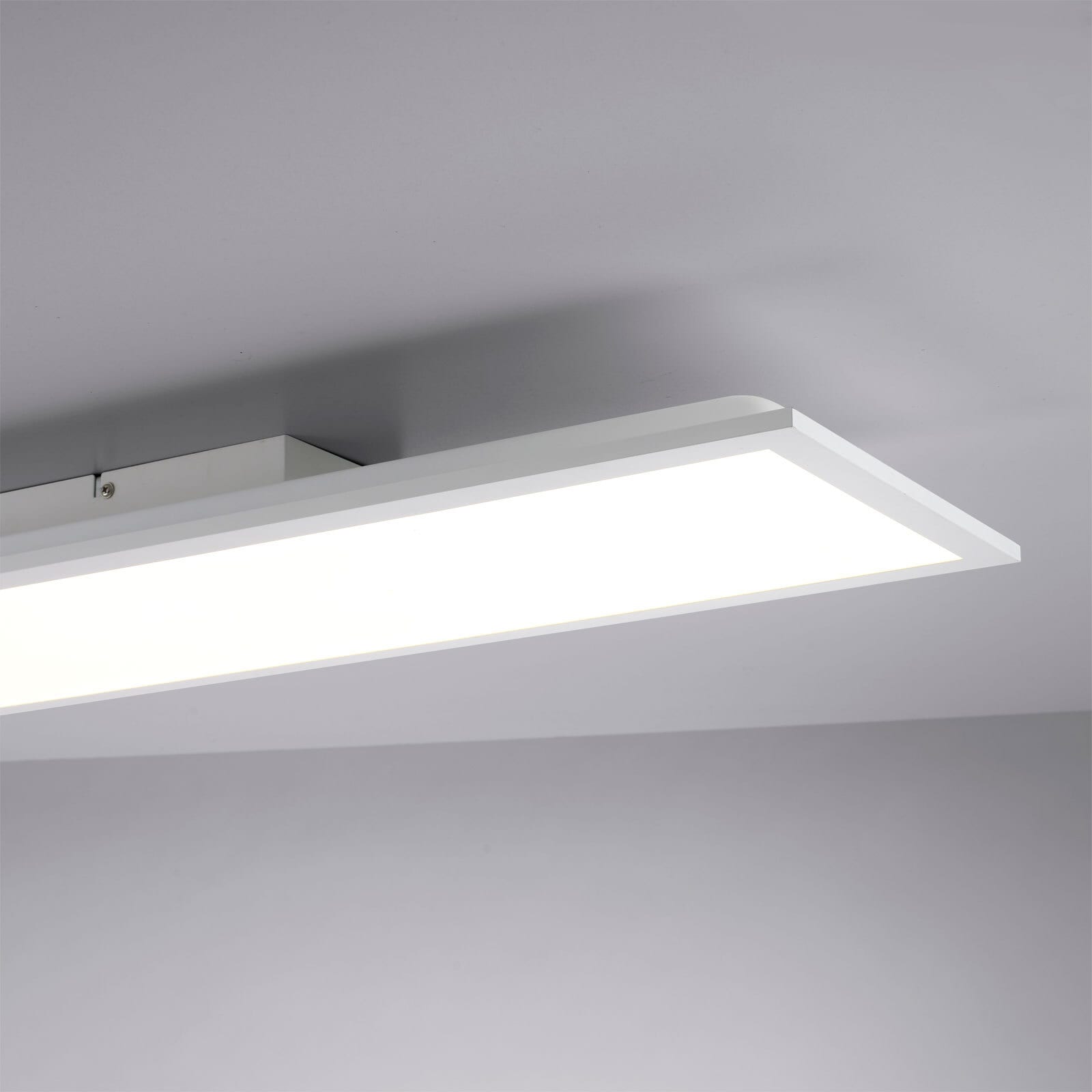 JUST LIGHT LED Deckenlampe FLAT 25 x 100 cm weiß