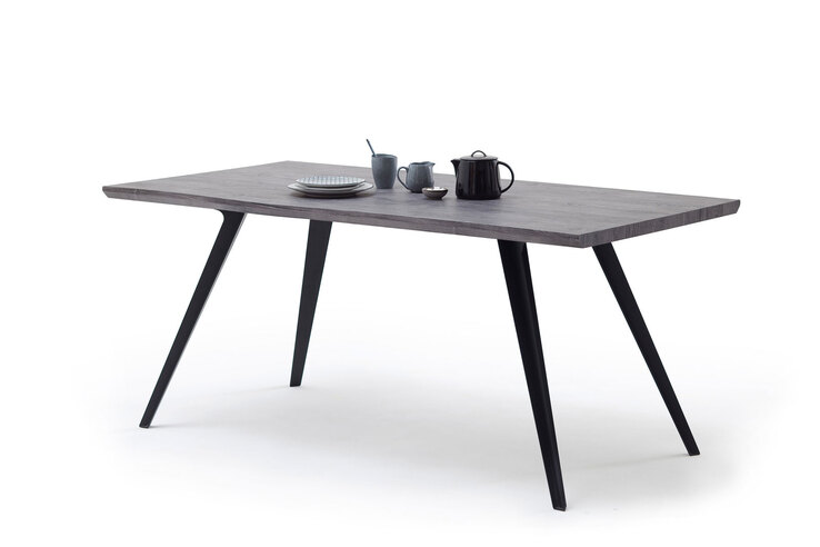 CASAVANTI Esstisch JAKARTA 180 x 90 cm grau/ schwarz