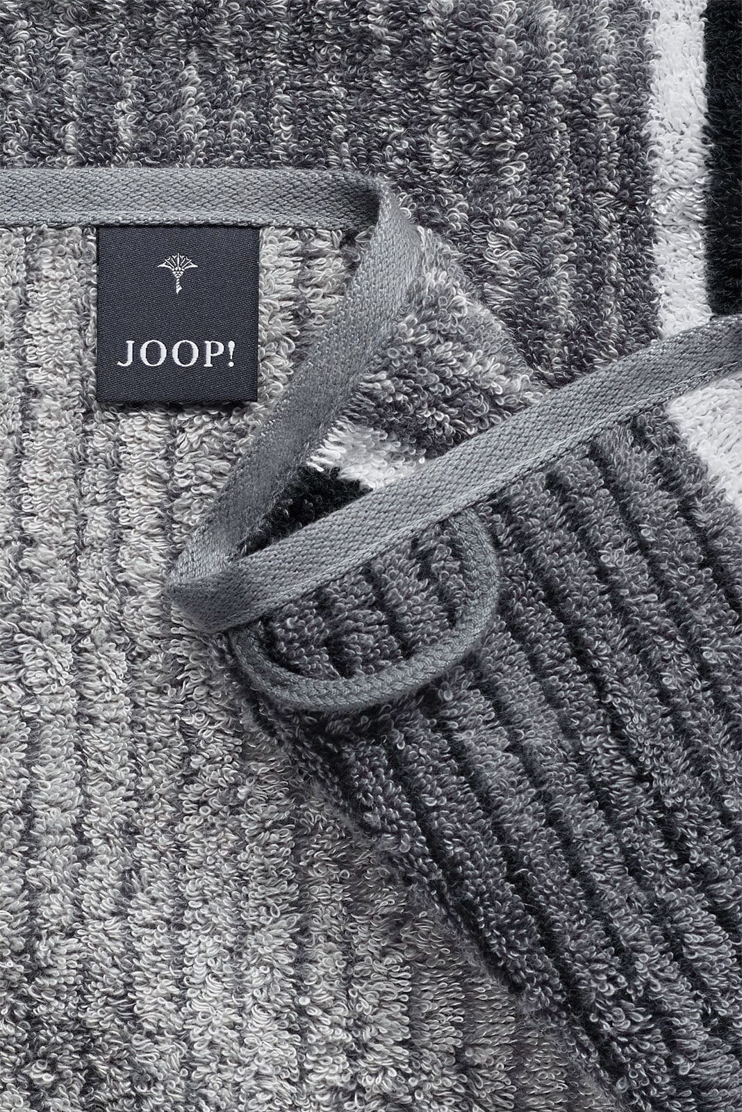JOOP! Handtuch LINES 50 x 100 cm grau/schwarz