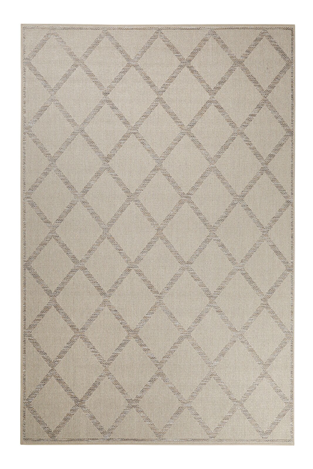 ESPRIT Outdoorteppich RHOMB 200 x 290 cm beige/grau