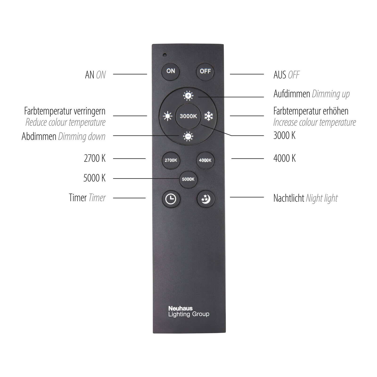 Paul Neuhaus LED Stehlampe PURE-LINES anthrazit