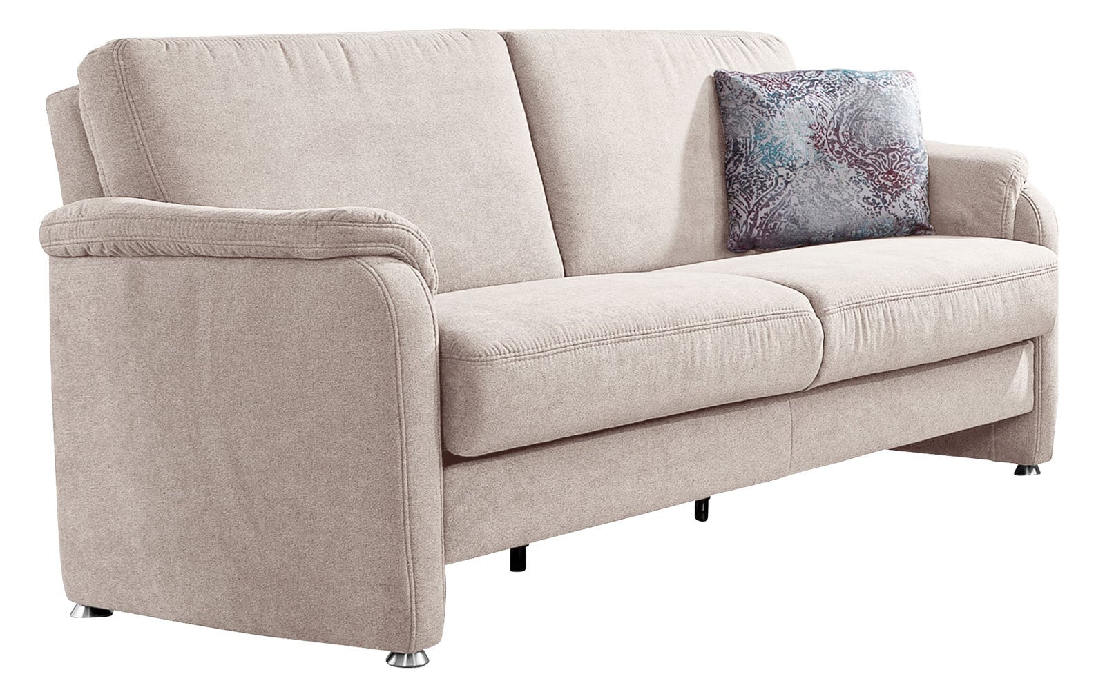 CASAVANTI 3-Sitzer Sofa MARLEN 180 x 85 cm Stoffbezug creambeige