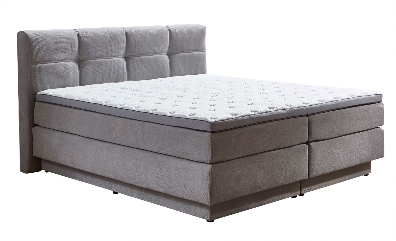 Boxspringbett PORTAGE 180 x 200 cm silber