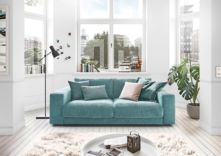 Ole Gunderson Sofa 2-Sitzer SEVENTIES 230 cm Cord petrol