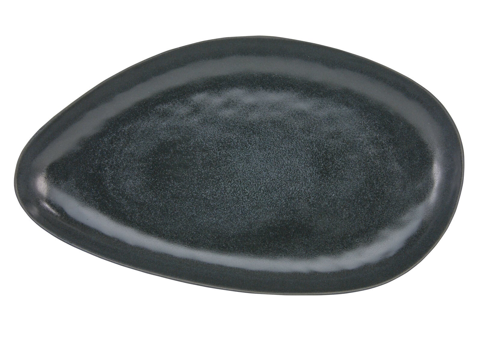 CreaTable Servierplatte PIETRA 43 x 25 cm Keramik schwarz