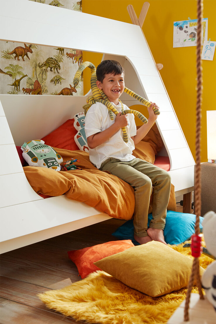 Spielbett TIPI 90 x 200 cm weiß