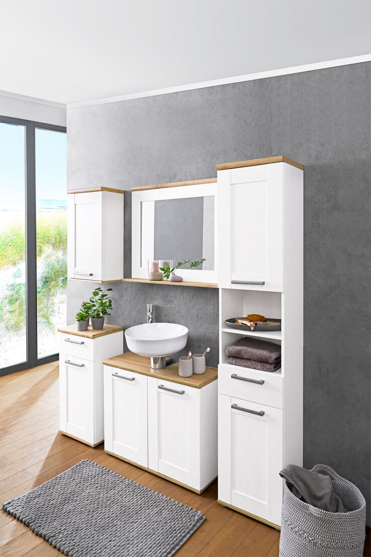 Hängeschrank CASA 38 x 70 cm braun/ weiß