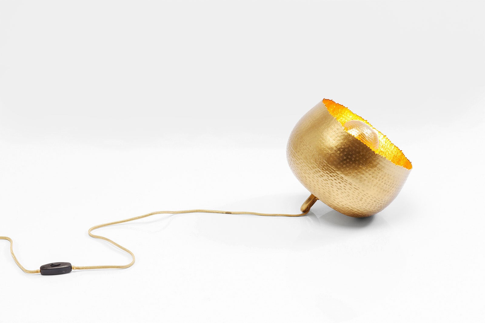 KARE DESIGN Retrofit Tischlampe APOLLON 28 cm goldfarbig