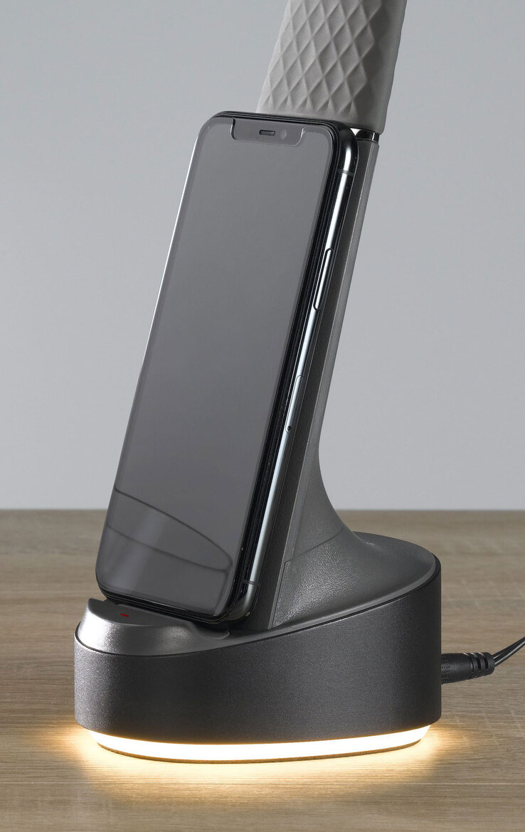 casaNOVA LED Schreibtischlampe JAZZ Qi grau