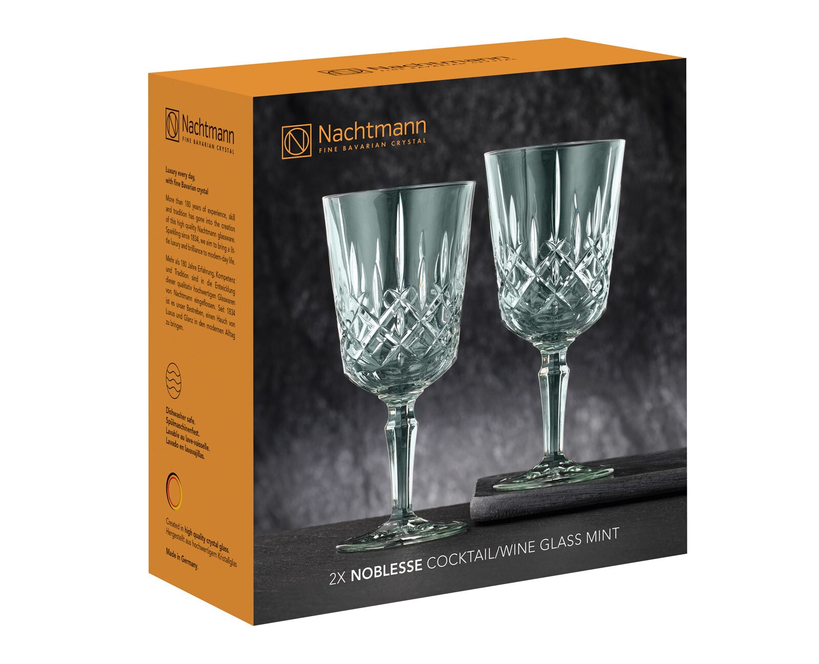 Nachtmann Cocktail- / Weinglas NOBLESSE 2er Set mint Kristallglas