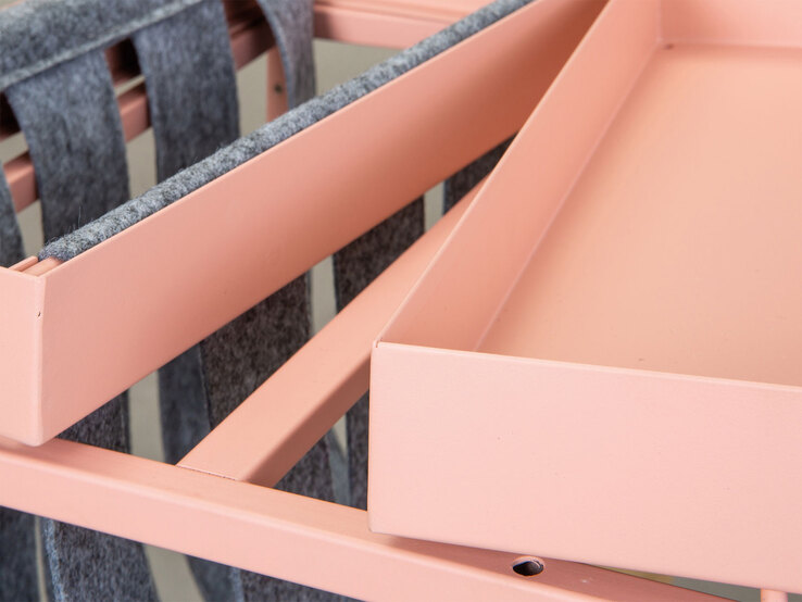 Beistelltisch TILL 35 x 40 cm Metall rosa