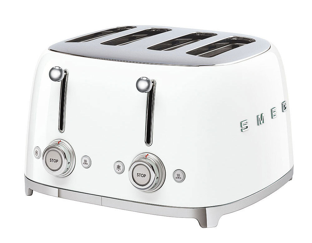 SMEG Toaster 4-Schlitz Retro weiß