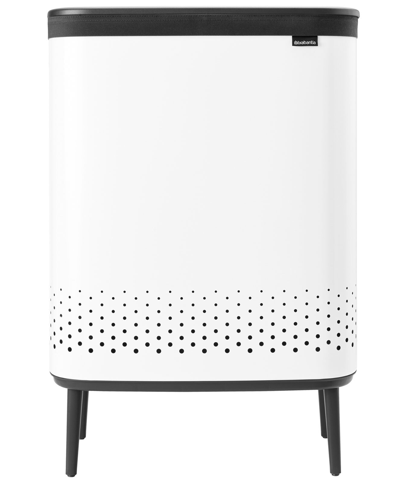 brabantia Wäschekorb BO 45 + 45 Liter weiß