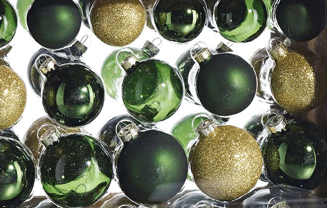 casaNOVA Weihnachtskugeln UNTER DEM MISTELZWEIG 42-teilig