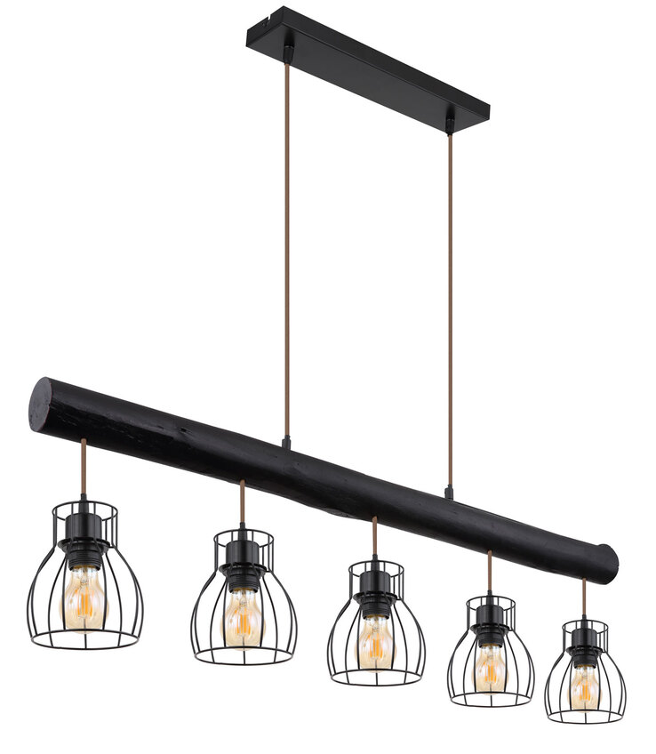 GLOBO Retrofit Balkenpendel MINA 104 cm schwarz