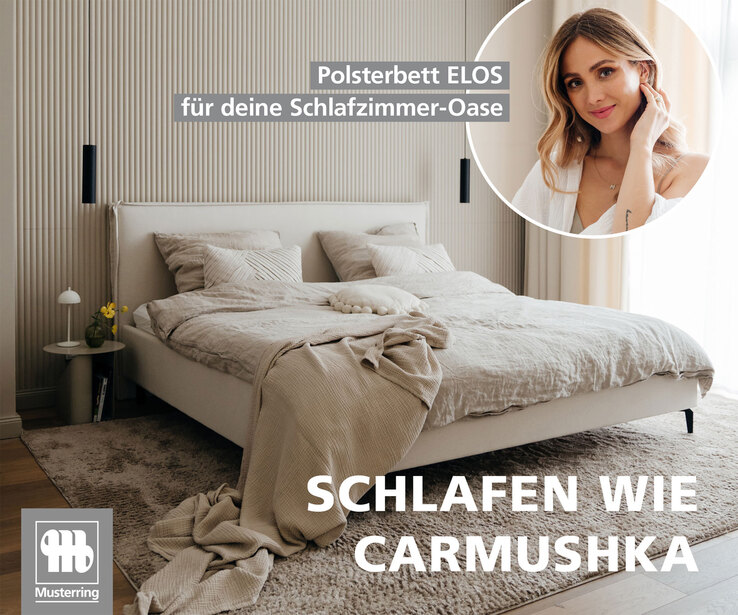 Musterring Polsterbett ELOS 180 x 200 cm cremebeige